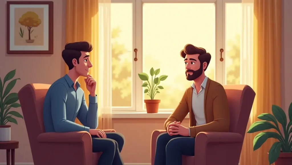 یک روانشناس درحال توضیح به بیمار