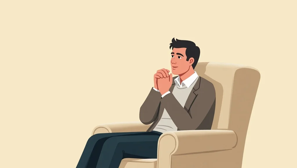 یک آقا مشاور جوان