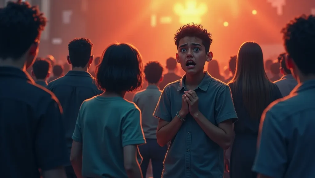 یه پسر که فوبیا جمعیت داره