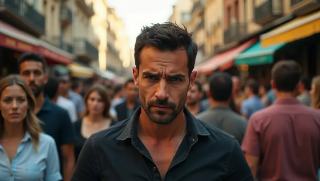 یک آقا با اضطراب پنهان یا خاموش 