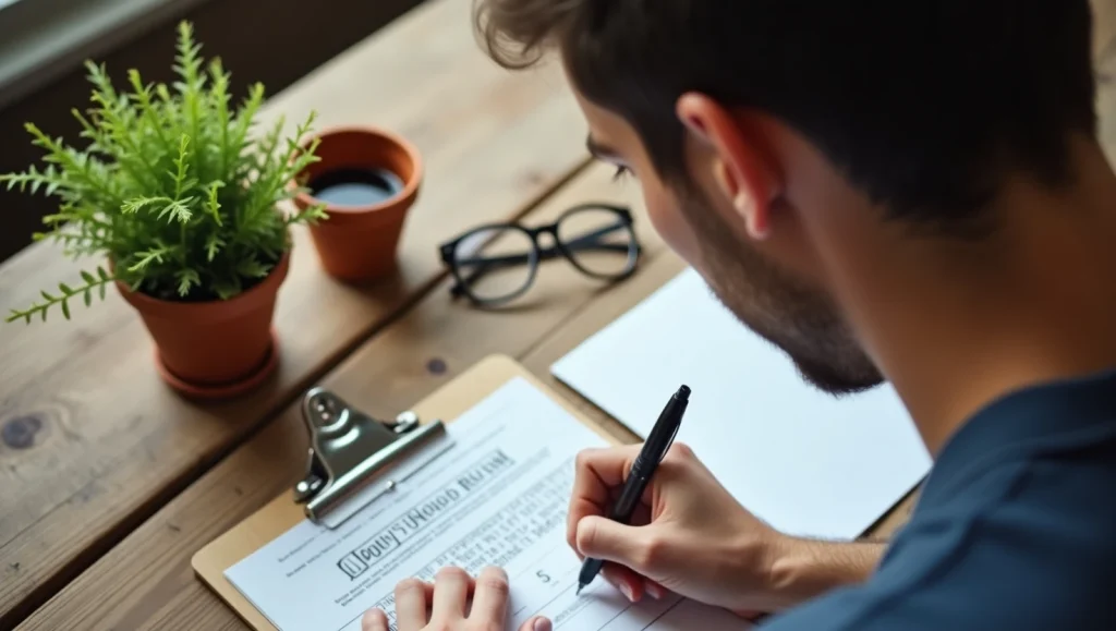 یک پسر درحال تست روانشناسی