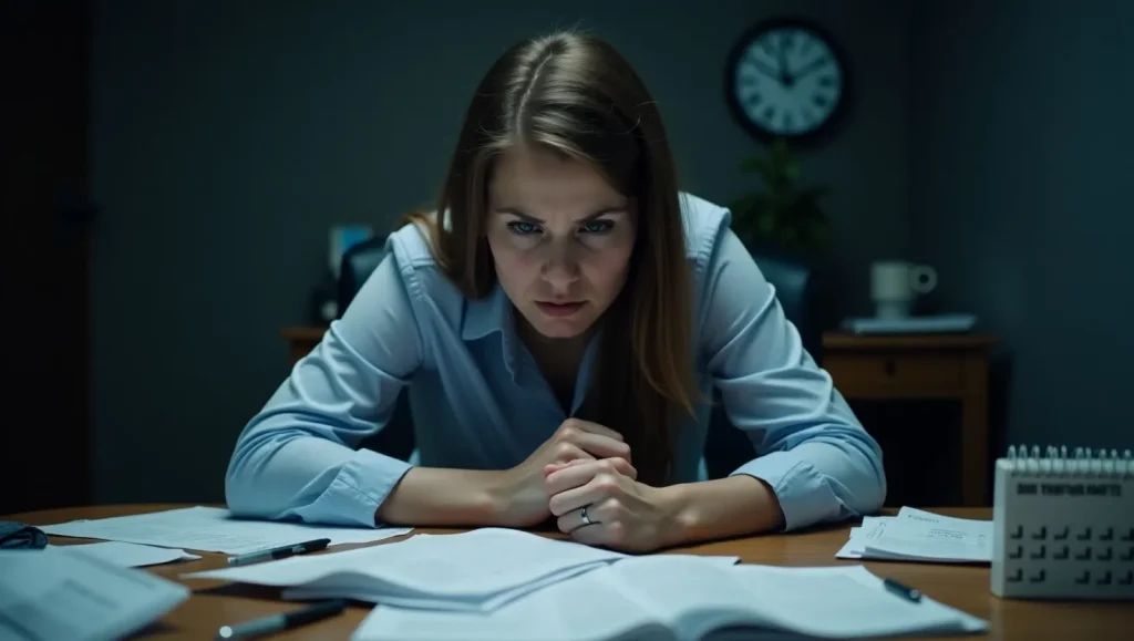 یک خانوم با لباس سفید در سر کار