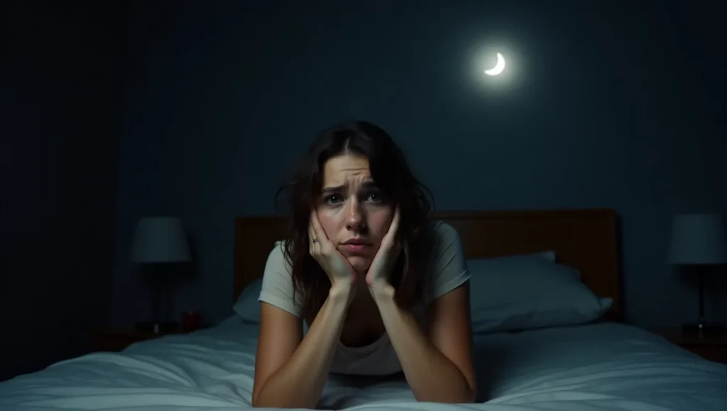 یک خانوم با استرس