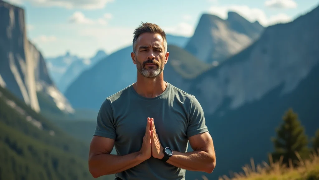 یک آقا در کوهستان