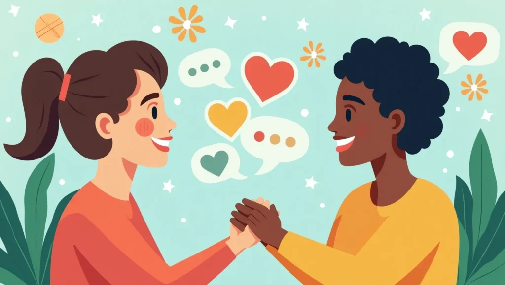 دو نفر در حال حرف زدن