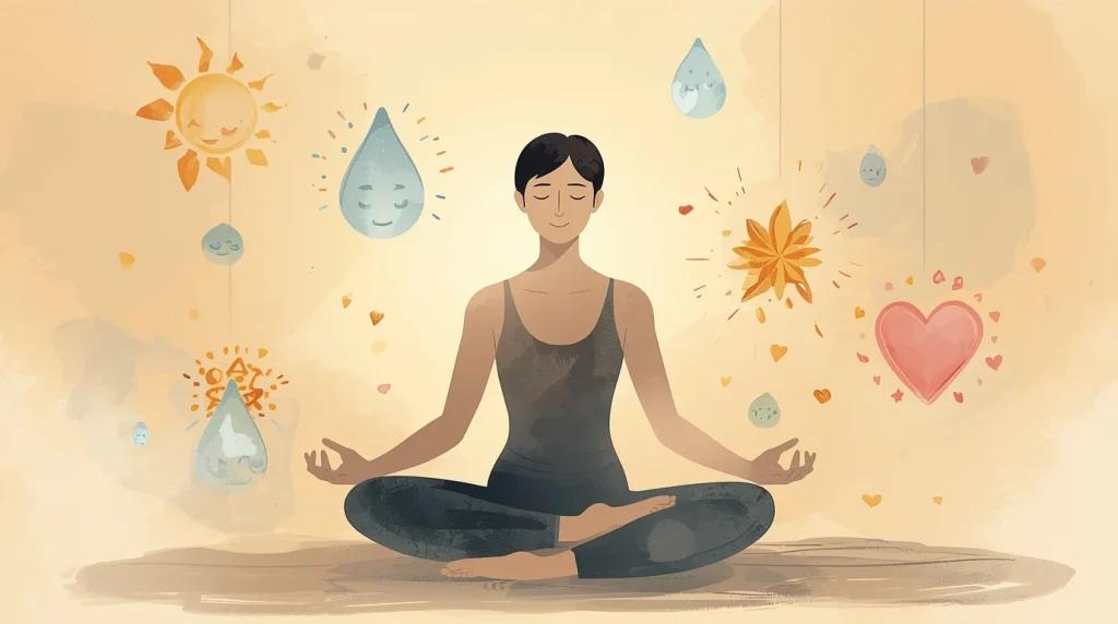 یه خانوم در حال مدیتشن