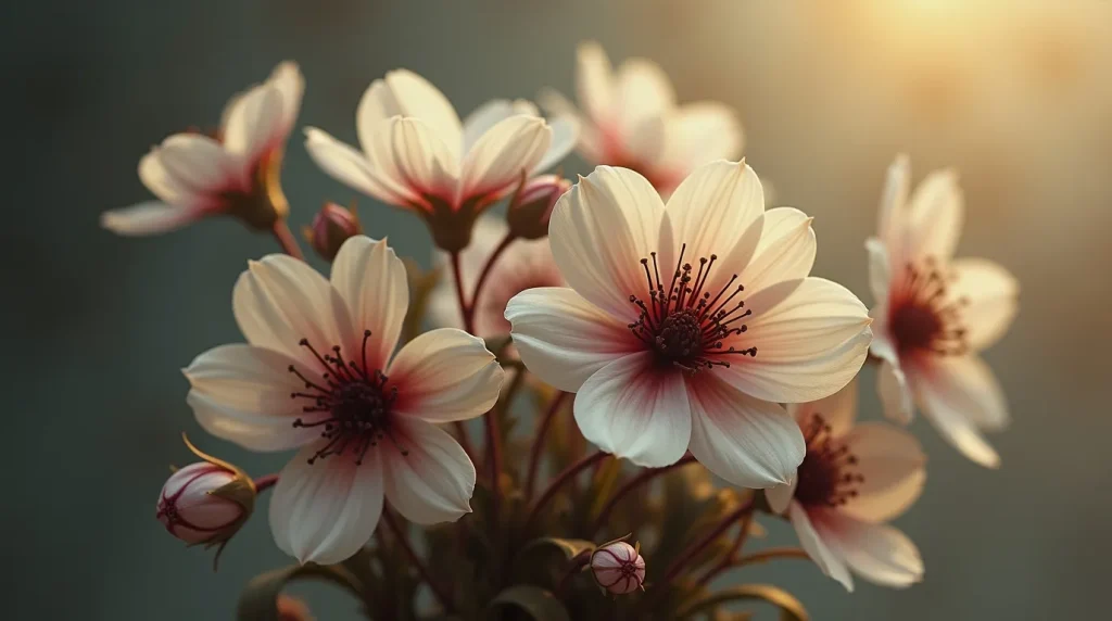 گل های سفید