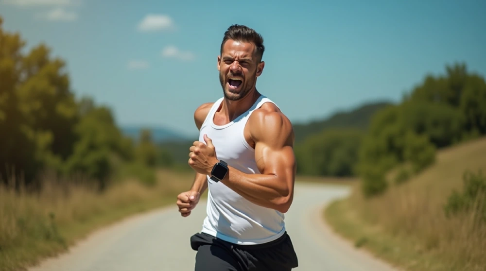 یک آقا با دیسیپلین درحال ورزش