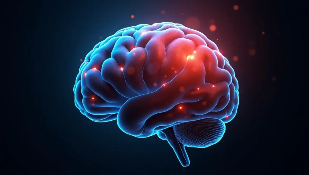 مغز انسان درگیر با عوارض آمفتامین 